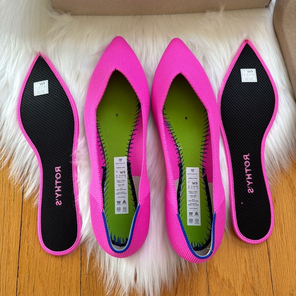Pink Pointed Toe Rothy’s Flats - Picture 6 of 6